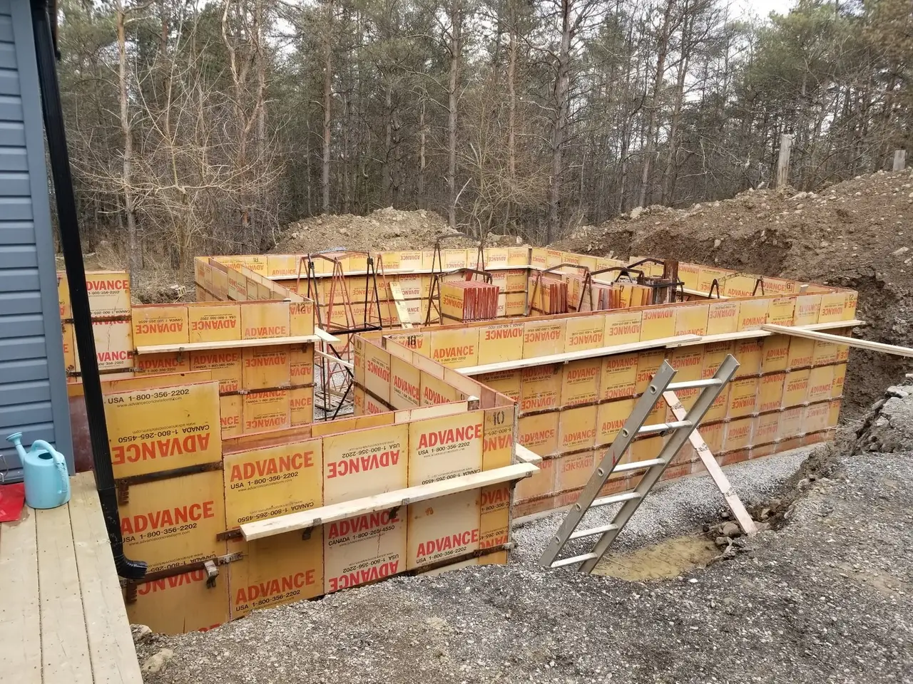 AVH Foundations formwork set up for a new foundation pour